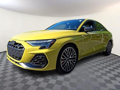 Python Yellow Metallic 2025 Audi S3 Prestige TFSI quattro S tronic