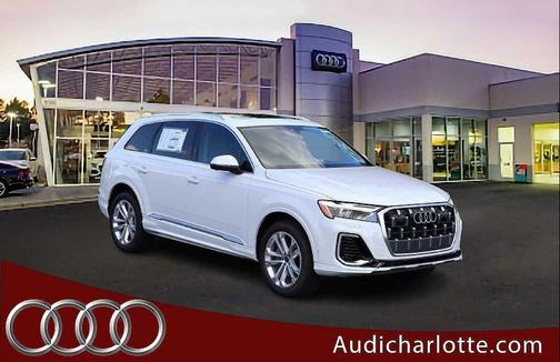 Glacier White Metallic 2025 Audi Q7 55 Premium Plus