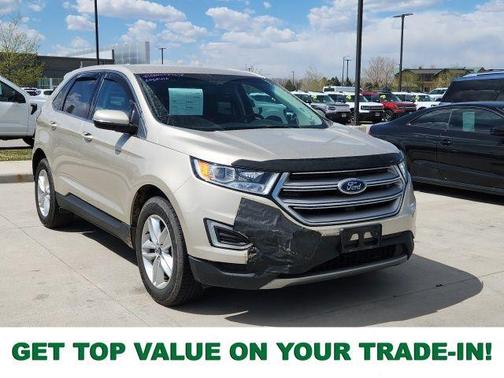 White Gold 2017 Ford Edge SEL