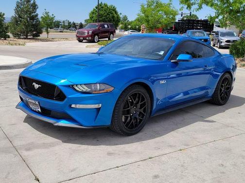 Blue 2020 Ford Mustang GT Premium