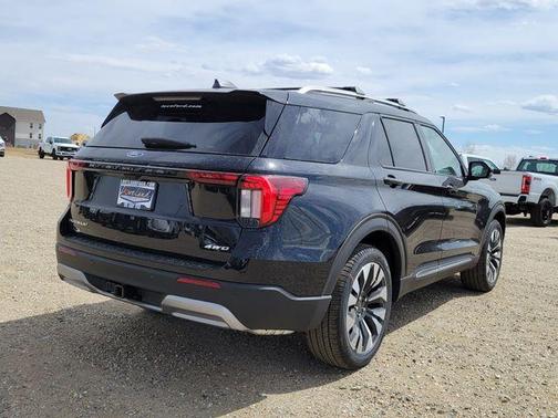 Agate Black Metallic 2026 Ford Explorer Platinum