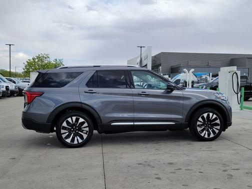 Gray Metallic 2025 Ford Explorer Platinum