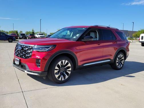 Rapid Red Metallic Tinted Clearcoat 2026 Ford Explorer Platinum