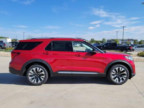 Rapid Red Metallic Tinted Clearcoat 2026 Ford Explorer Platinum