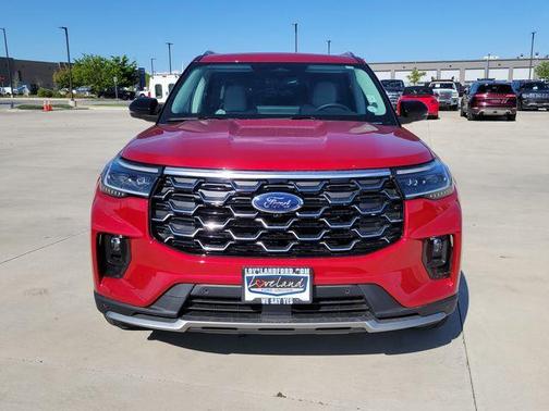 Rapid Red Metallic Tinted Clearcoat 2026 Ford Explorer Platinum