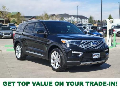 Black Metallic 2023 Ford Explorer Platinum
