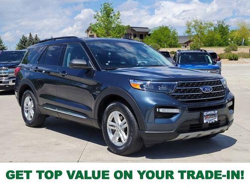 Blue Metallic 2023 Ford Explorer XLT