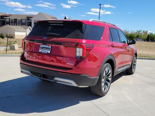 Rapid Red Metallic Tinted Clearcoat 2026 Ford Explorer Platinum