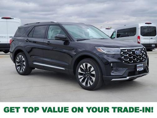 Agate Black Metallic 2026 Ford Explorer Platinum