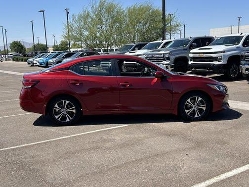 Scarlet Ember Tintcoat 2023 Nissan Sentra SV