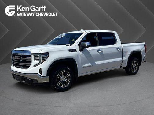 Summit White 2025 GMC Sierra 1500 SLT