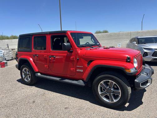 Firecracker Red Clearcoat 2023 Jeep Wrangler 4-Door Sahara 4x4