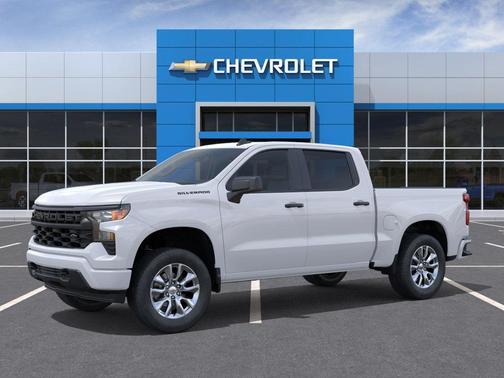 Summit White 2026 Chevrolet Silverado 1500 Custom