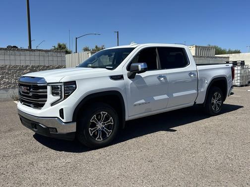 Summit White 2025 GMC Sierra 1500 SLT