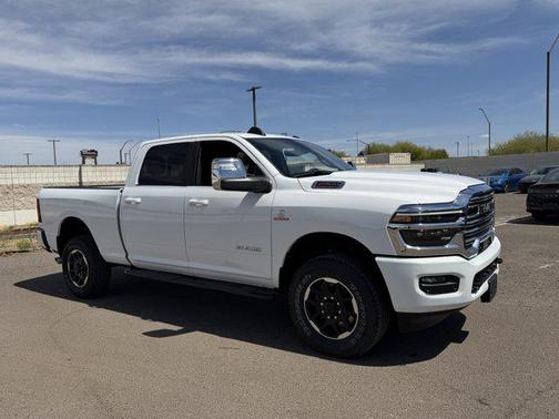 Bright White Clearcoat 2025 RAM 2500 Laramie Crew Cab 4x4 6'4' Box