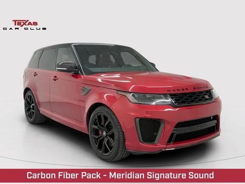 Red 2020 Land Rover Range Rover Sport SVR
