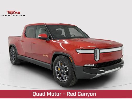 Orange 2023 Rivian R1T Adventure Quad Motor Large Pack