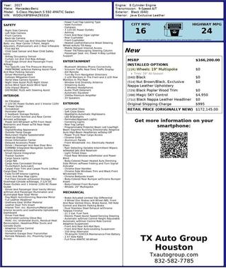 2017 Mercedes-Benz Maybach S 550 Base 4MATIC