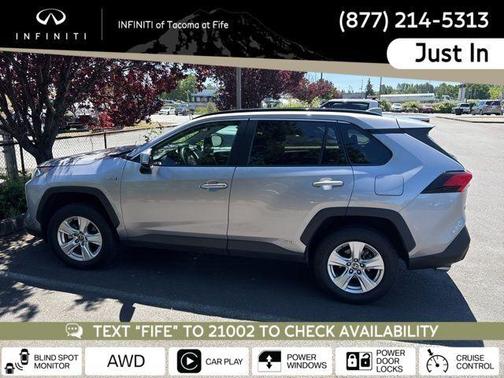 Silver Sky Metallic 2021 Toyota RAV4 Hybrid XLE
