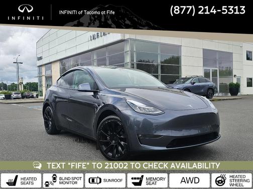 Gray 2021 Tesla Model Y Long Range