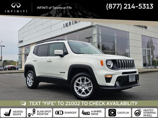 Alpine White Clearcoat 2021 Jeep Renegade Latitude