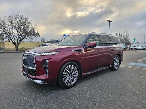 Coulis Red 2025 INFINITI QX80 Luxe