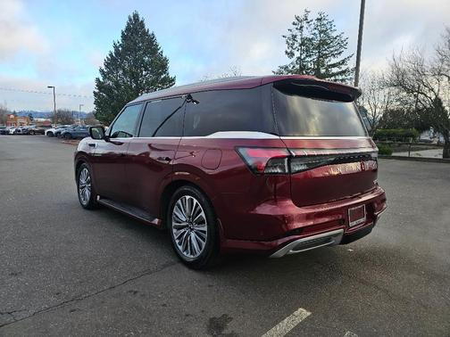 Coulis Red 2025 INFINITI QX80 Luxe