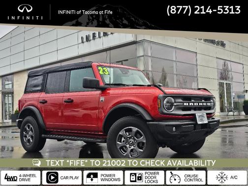 Hot Pepper Red Metallic Tinted Clearcoat 2023 Ford Bronco Big Bend