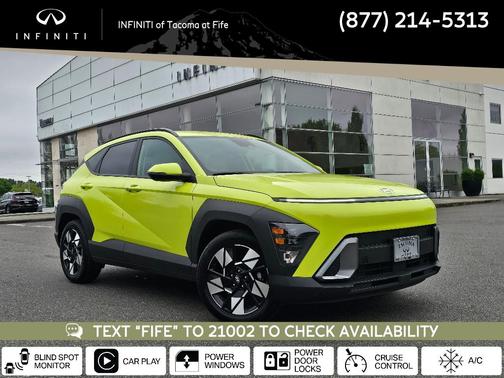 Yellow 2024 Hyundai KONA SEL