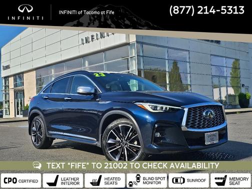 Hermosa Blue 2023 INFINITI QX55 ESSENTIAL