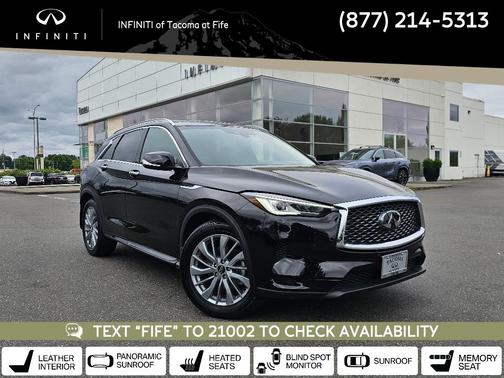 Black Obsidian 2024 INFINITI QX50 Luxe
