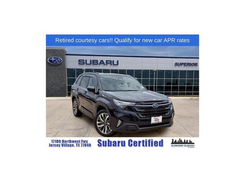 Crystal Black Silica 2025 Subaru Forester Touring Hybrid