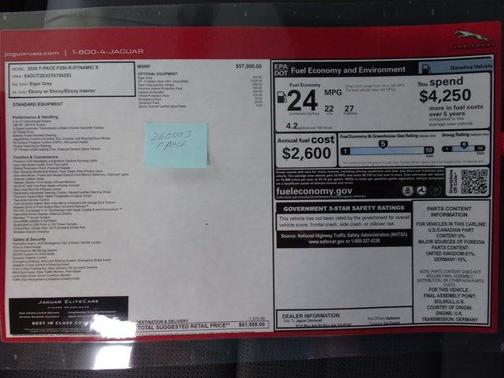 2026 Jaguar F-PACE P250 R-Dynamic S