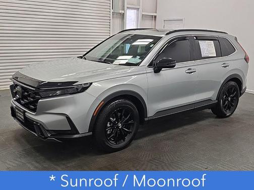 Solar Silver Metallic 2025 Honda CR-V Hybrid Sport FWD