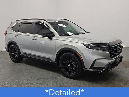 Solar Silver Metallic 2025 Honda CR-V Hybrid Sport FWD