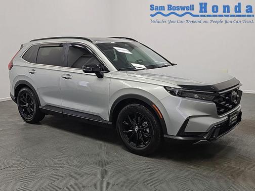 Solar Silver Metallic 2025 Honda CR-V Hybrid Sport FWD