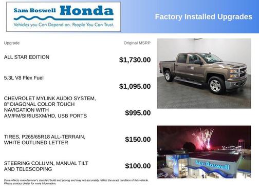 Brownstone Metallic 2014 Chevrolet Silverado 1500 2LT
