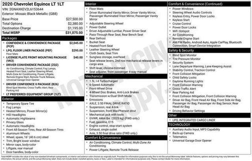 Mosaic Black Metallic 2020 Chevrolet Equinox 1LT