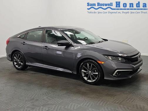 Modern Steel Metallic 2021 Honda Civic EX-L