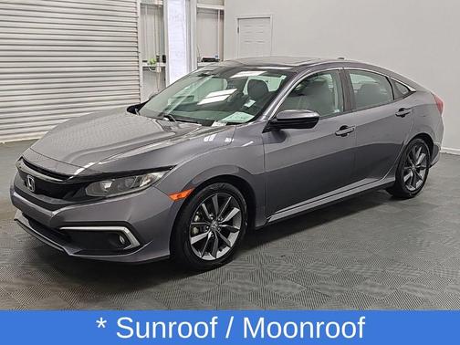 Modern Steel Metallic 2021 Honda Civic EX-L