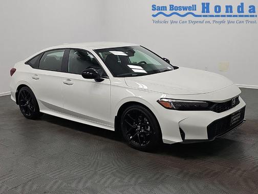 Platinum White Pearl 2026 Honda Civic Sport