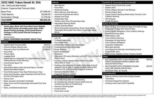 2022 GMC Yukon XL Denali