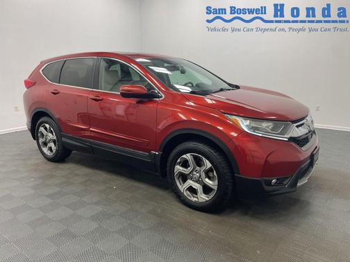 Orange 2018 Honda CR-V EX-L