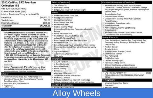 Black Raven 2012 Cadillac SRX Premium Collection