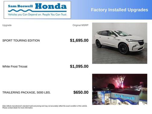 White Frost Tricoat 2023 Buick Enclave Essence FWD