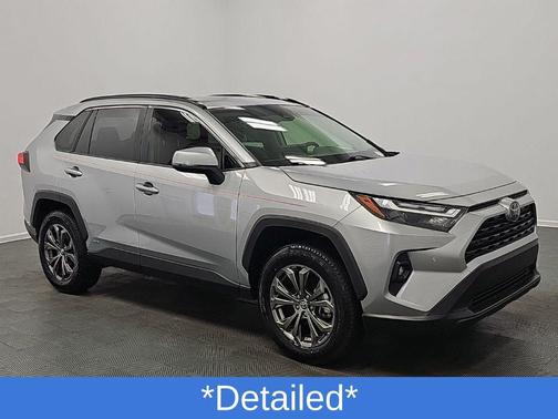 Silver Sky Metallic 2025 Toyota RAV4 Hybrid XLE Premium