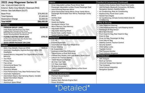 2022 Jeep Wagoneer Series III 4x4