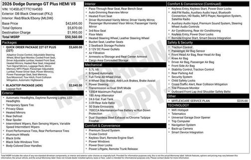2026 Dodge Durango GT Plus