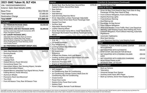 2021 GMC Yukon XL SLT