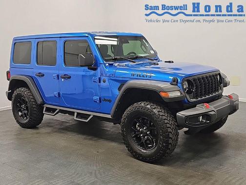 Hydro Blue Pearlcoat 2024 Jeep Wrangler Willys